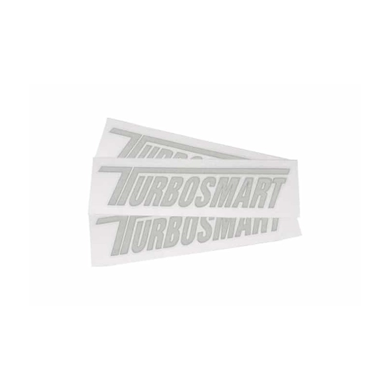 TS-9007-1021 Turbosmart TS Car Decal - White 200mm x 45mm