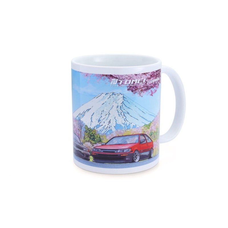 TG601A-0000A TOMEI MUG WHITE GDB/BNR32/AE86 CHERRY BLOSSOM Mt.FUJI