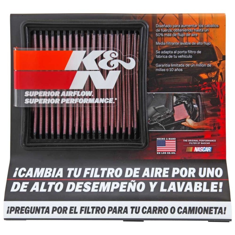 87-5038S K&N Display, Small Air Filter