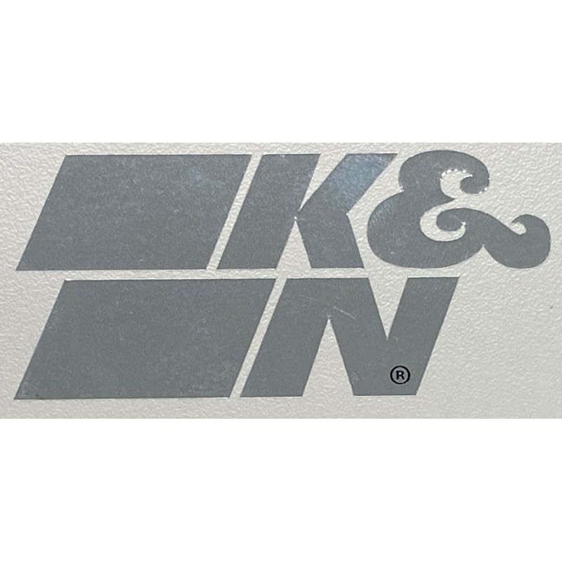 89-0003-1 K&N Decal/Sticker Die Cut Chrome