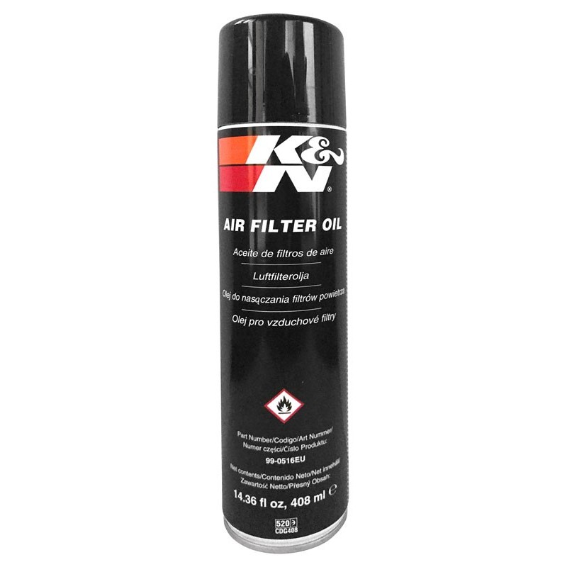 99-0516EU K&N Air Filter Oil - 14.36 fl oz/408 ml Aerosol - Non-US