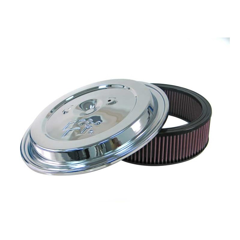 CE-1502 K&N Replacement Air Filter w/Chrome Lid