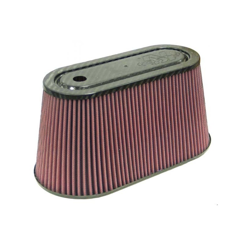 RP-5070 K&N Universal Air Filter - Carbon Fiber Top and Base