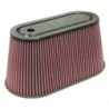 RP-5070 K&N Universal Air Filter - Carbon Fiber Top and Base