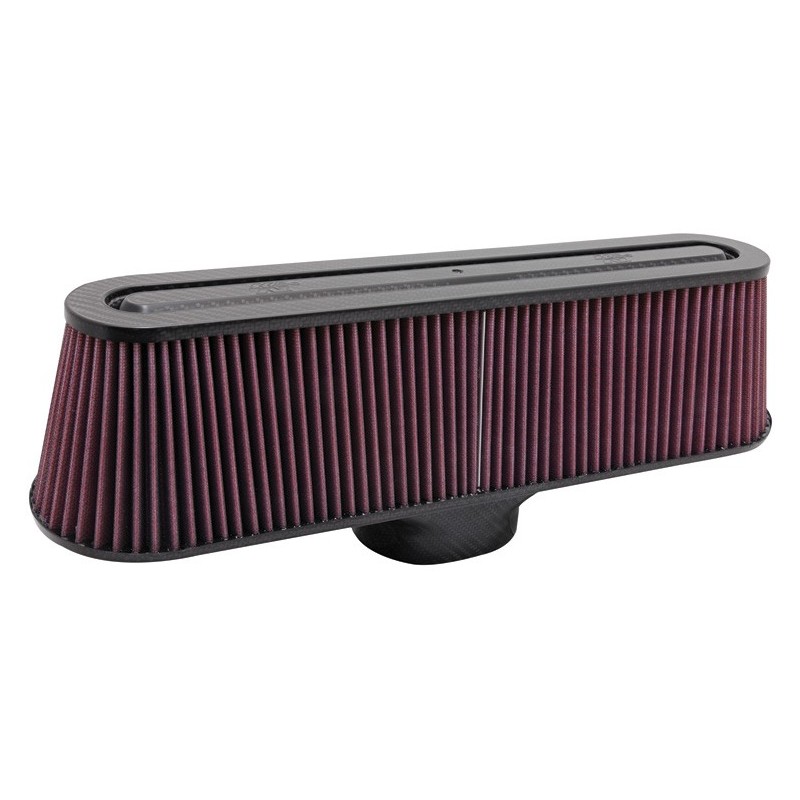 RP-5135 K&N Universal Air Filter - Carbon Fiber Top and Base