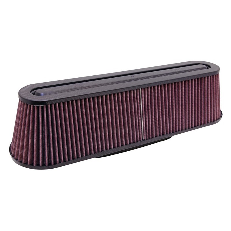 RP-5161 K&N Universal Air Filter - Carbon Fiber Top and Base