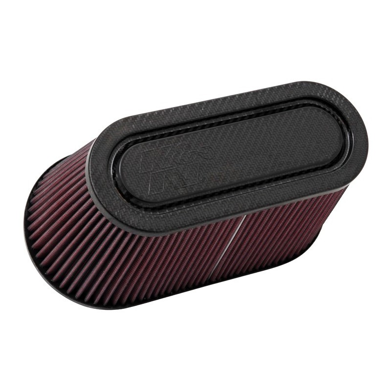 RP-5182 K&N Universal Air Filter - Carbon Fiber Top & Base